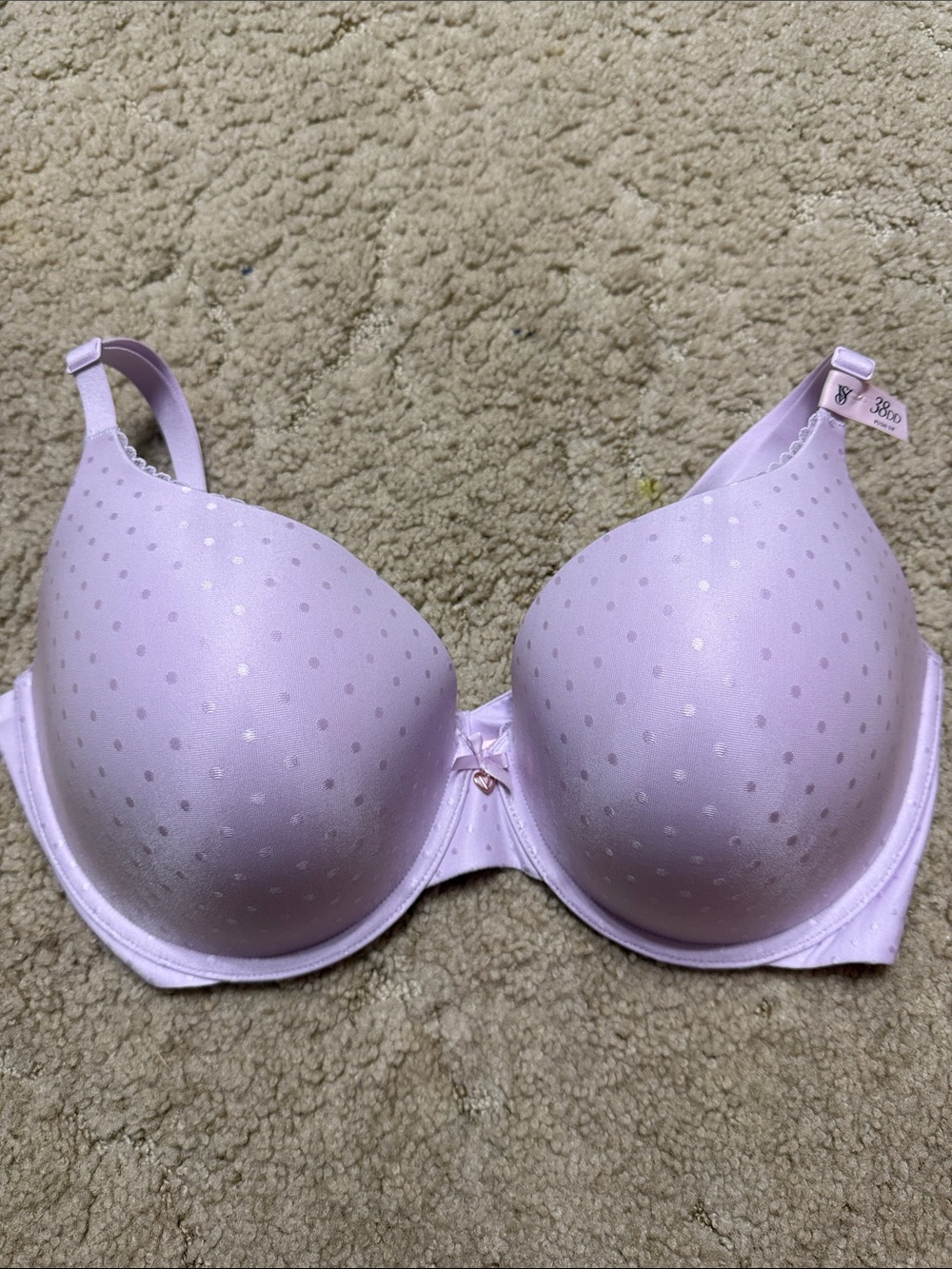 Victoria's Secret Light Purple Polka Dot T-Shirt Bra
